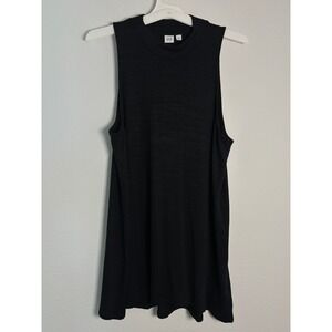 GAP Womens XL Tall Black Mock Neck Sleeveless Knit Tank Top NWT 519316-00-1